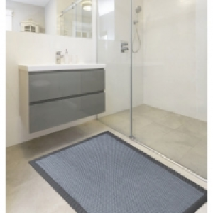 ALFOMBRA LIVING FIBRAS GRIS ZINC 60X90 CM