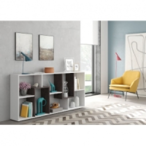 ESTANTERIA KAWA BLANCO ARTIK/OXIDO. 180X80X25CM