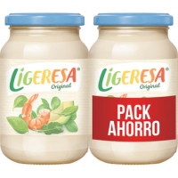 Hipercor  LIGERESA salsa fina pack 2 frasco 230 ml