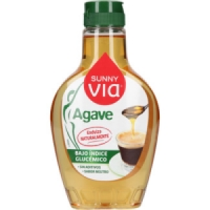 SUNNY VIA sirope de agave bajo índice glucémico sabor neutro