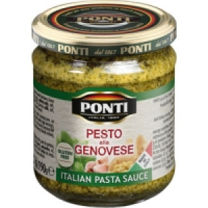 PONTI salsa pesto a la genovese frasco 190 g