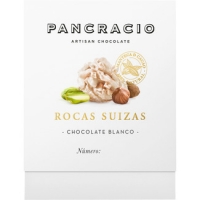 Hipercor  PANCRACIO rocas suizas de chocolate blanco estuche 140 g