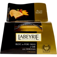 Hipercor  LABEYRIE bloc de foie gras de oca envase 300 g + cortador