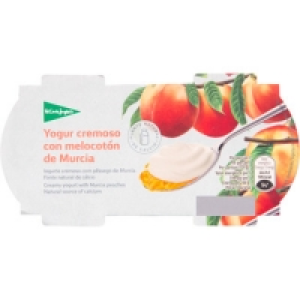 EL CORTE INGLES yogur cremoso con melocotón de Murcia sin gl 1.25 €