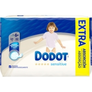 DODOT Sensitive pañales de +14 kg talla 6+ paquete 44 unidad 22.49 €
