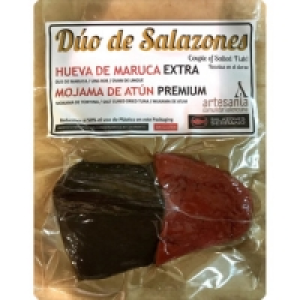 SALAZONES SERRANO duo de salazones: taco de mojama de atún ( 11.50 €