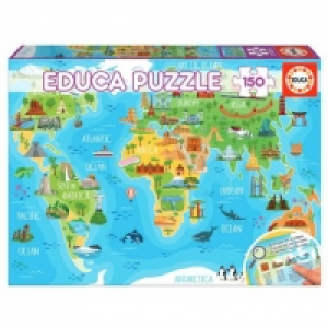 Educa Borrás - Puzzle Mapamundi 150 Piezas (varios modelos) 14.99 €