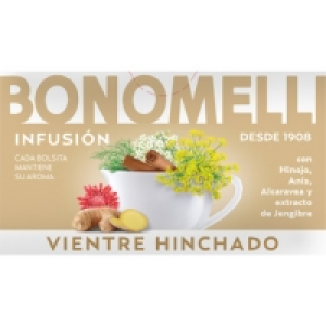 BONOMELLI infusión vientre hinchado con hinojo, anís, alcara