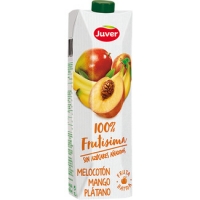 Hipercor  JUVER 100% Frutísima bebida de zumo melocotón, mango y pláta