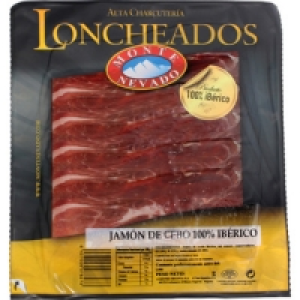 Hipercor  MONTE NEVADO jamón de cebo 100% ibérico en lonchas envase 10