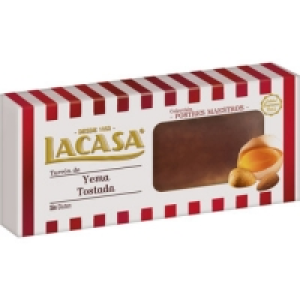 LACASA turrón de yema tostada Sin Gluten Calidad Suprema tab