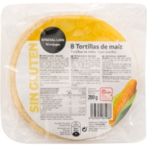 SPECIAL LINE El Corte Inglés tortillas de maíz sin gluten en