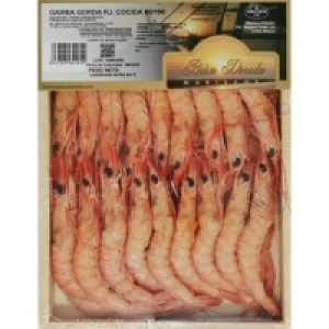 Hipercor  BRISA DORADA gamba cocida 80-100 pzas/kg caja 400 g