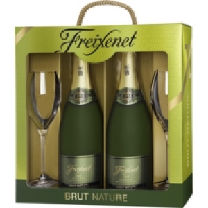 Hipercor  FREIXENET cava brut nature reserva Estuche 2 botellas 75 cl 