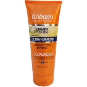 Hipercor  BABARIA gel fijador con keratina y ginseng ultra húmedo cabe