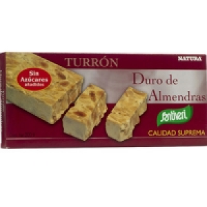 Hipercor  SANTIVERI turrón duro de almendras sin azúcares añadidos est