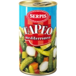 SERPIS tapeo mediterráneo surtido de encurtidos lata 150 g n