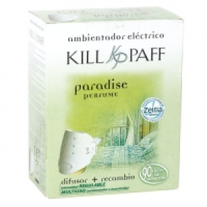 KILL PAFF ambientador eléctrico aroma paraiso difusor + reca