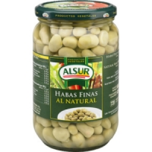 ALSUR habas cocidas al natural frasco 425 g neto escurrido 1.65 €