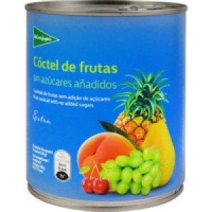 EL CORTE INGLES cóctel de frutas sin azúcar lata 480 g neto  1.85 €