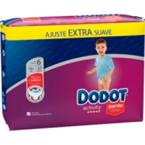 DODOT Activity Pants pañales +15 kg talla 6 paquete 37 unida 22.49 €