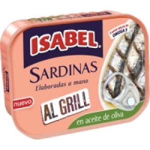 ISABEL sardinas elaboradas a mano al grill en aceite de oliv 2.54 €