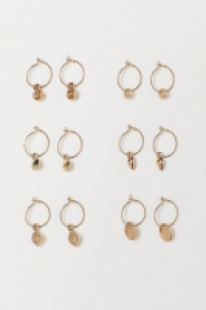  6 pares de pendientes de aro 7.99 €