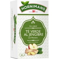 Hipercor  HORNIMANS té verde al jengibre con manzana estuche 20 bolsit