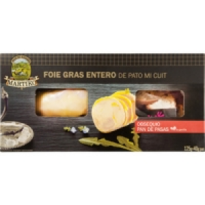 Hipercor  MARTIKO foie gras entero de pato mi cuit envase 125 g con ob