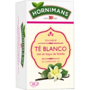 Hipercor  HORNIMANS té blanco con un toque de vainilla estuche 20 bols