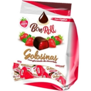 BON ROLL Golosinas de fresa con glaseado de chocolate bolsa