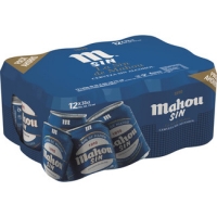 Hipercor  MAHOU SIN cerveza rubia sin alcohol pack 12 latas 33 cl