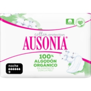 AUSONIA Cotton Protection compresa con alas noche de algodón 2.99 €