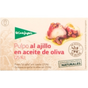 EL CORTE INGLES pulpo al ajillo en aceite de oliva lata 72 g 4.25 €