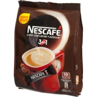 Hipercor  NESCAFE 3 en 1 café soluble con leche y azúcar sabor suave 1