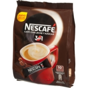 NESCAFE 3 en 1 café soluble con leche y azúcar sabor suave 1
