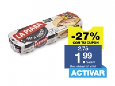 La Piara® Paté tapa negra 1.99 €