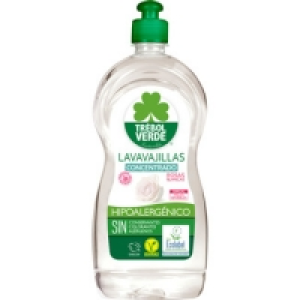 TREBOL VERDE lavavajillas a mano concentrado rosas blancas e