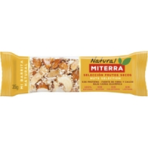 MITERRA barrita de selección de frutos secos sin gluten y si