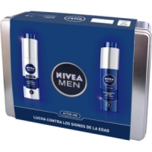 NIVEA MEN lata Active Age con con fluido hidratante anti-eda