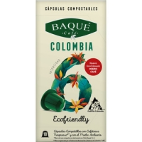 Hipercor  BAQUE Colombia Ecofriendly café intensidad 6 estuche 10 cáps