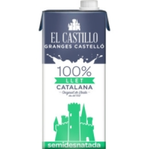 Hipercor  EL CASTILLO leche semidesnatada envase 1 l