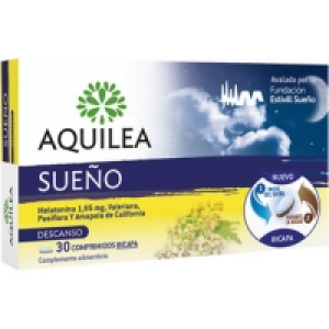 Hipercor  AQUILEA Sueño con Melatonina 1,95 mg, Valeriana, pasiflora y