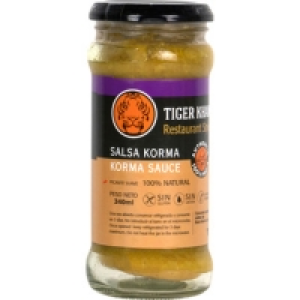 TIGER KHAN salsa korma picante suave sin gluten y sin lactos