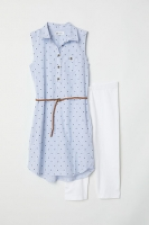HM   Vestido y leggings