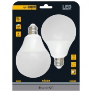 PACK 2 BOMBILLAS LED GLOBO