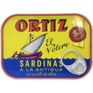 ORTIZ sardinas en aceite de oliva a la antigua lata 100 g ne 2.49 €