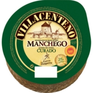 VILLACENTENO queso curado manchego de oveja madurado graso e
