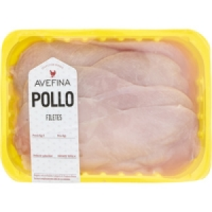 Hipercor  AVEFINA filetes de pechuga de pollo peso aproximado bandeja 