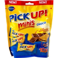 Hipercor  BAHLSEN Pick Up! mini galletas rellenas de chocolate 10 enva